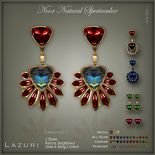 Lazuri Noor Natural Spectacular Earrings1