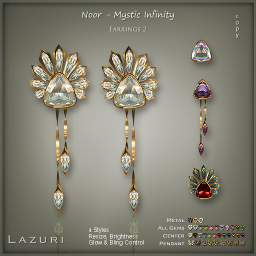 [< Lazuri >] Noor Mystic Infinity Earrings 2