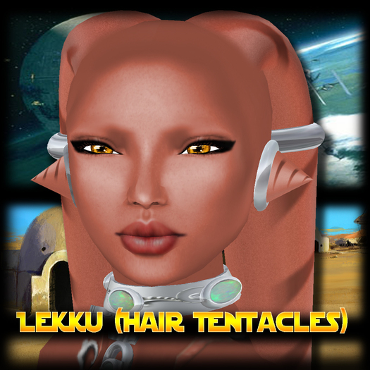 SKBW Twi'lek Lekku Hair Tentacles (Peach)