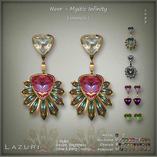 [< Lazuri >] Noor Mystic Infinity Earrings 1