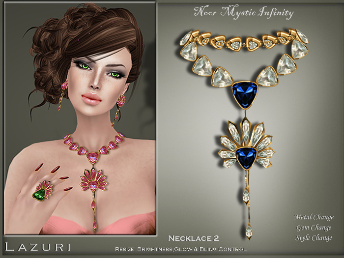[< Lazuri >] Noor Mystic Infinity Necklace 2 Color Change Style Change -  SALE