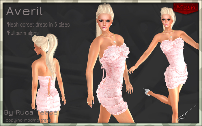 Averil Mesh Corset Dress 