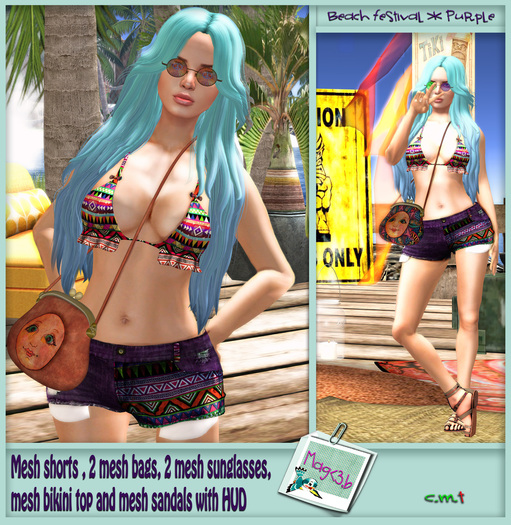 Beach festival Purple by Mag<3.B