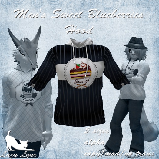 Men's Sweet Blueberries Hood
