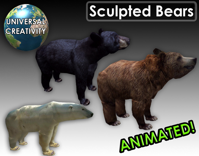 UC - Sculpted Bears Pack - Animated