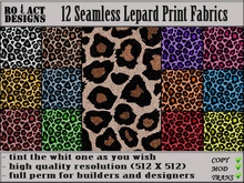 Ro!Act Designs 12 Seamless Leopard Print Fabric