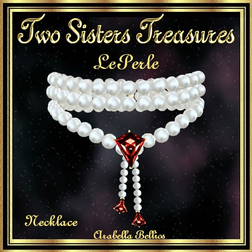 TST - LE PERLE RUBY NECKLACE WHITE.
