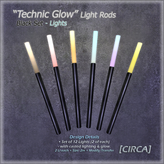 [CIRCA] Pkg - "Technic Glow" - Light Rods - Green Set (Lights)