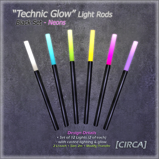 [CIRCA] Pkg - "Technic Glow" - Light Rods - Green Set (Lights)