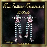 TST - LE PERLE WATERMELON DIAMOND EARRINGS BLACK.