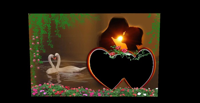 Wedding photo frame full perms texture