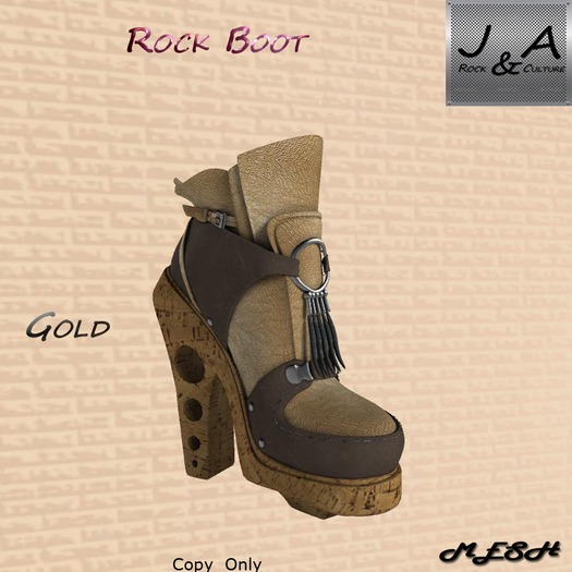 Rock Boots Gold