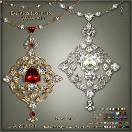 Lazuri MVW2013 Empress Josephine Necklace