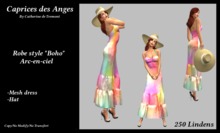 *CdT* Robe Boho Arc-en-Ciel