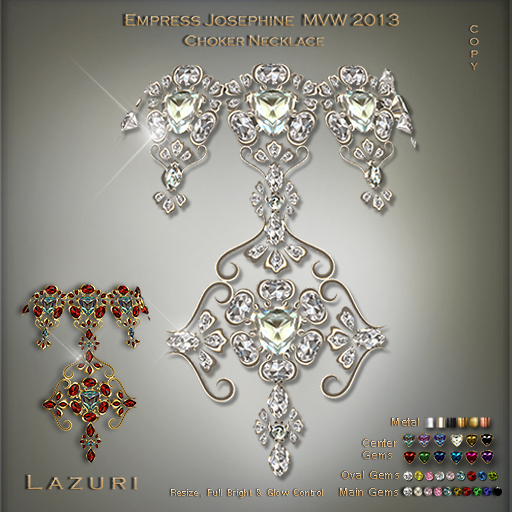 Lazuri MVW2013 Empress Josephine Choker Necklace