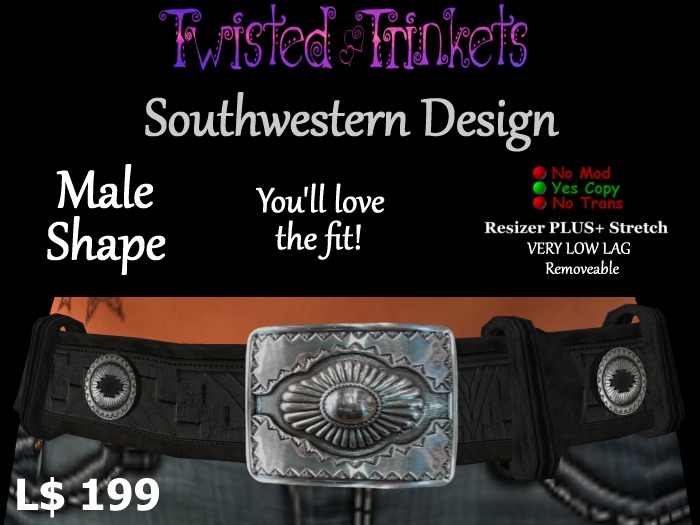 Southwestern Design Belt (male)