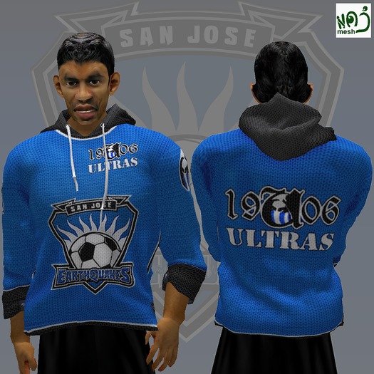 SAN JOSE - 1906 ULTRAS hoodie  (MESH) boxed