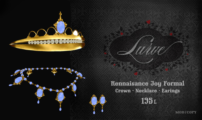 *Lurve* Renaissance Princess Jewelry- Blue