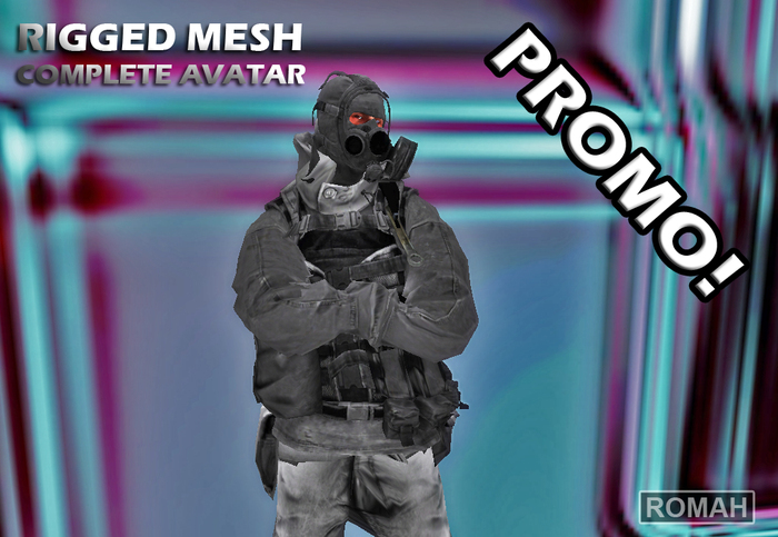 PROMO - Combat Rigged Mesh Complete Avatar