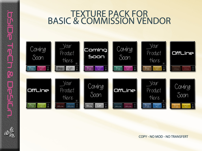 TEXTURE PACK for  BASIC & COMMISSION VENDOR (Open Me)