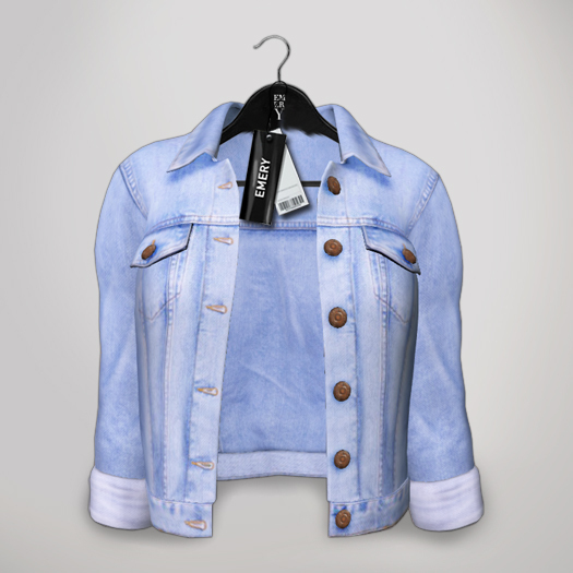 Emery - Mesh Denim Jacket Hollywood Light Wash