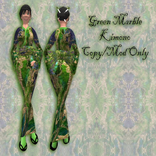 Green Marble Kimono
