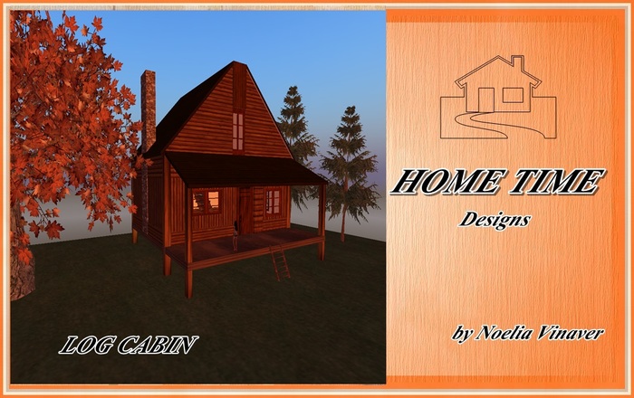 V- LOG CABIN 44p WOOD