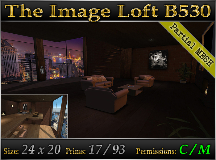 The Image Loft B530 *Fully Furnished* Urban Loft Skybox - Mesh