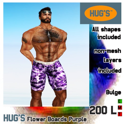HUG'S  Boards Flower Purple