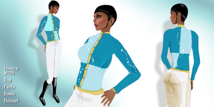 *Lurve* Racing Star Silks - Turquoise