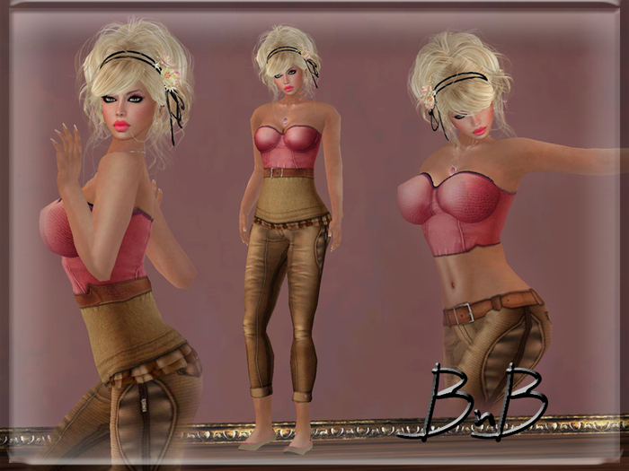 ::BnB:: Classy Style set~Salmon~with Lolas Tango appliers included