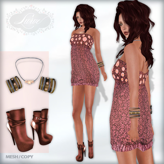*Lurve* Mesh Bubble Mini - Peach