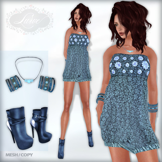 *Lurve* Mesh Bubble Mini - Blue