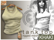 !gO! Tank Top - Khaki - (wear)
