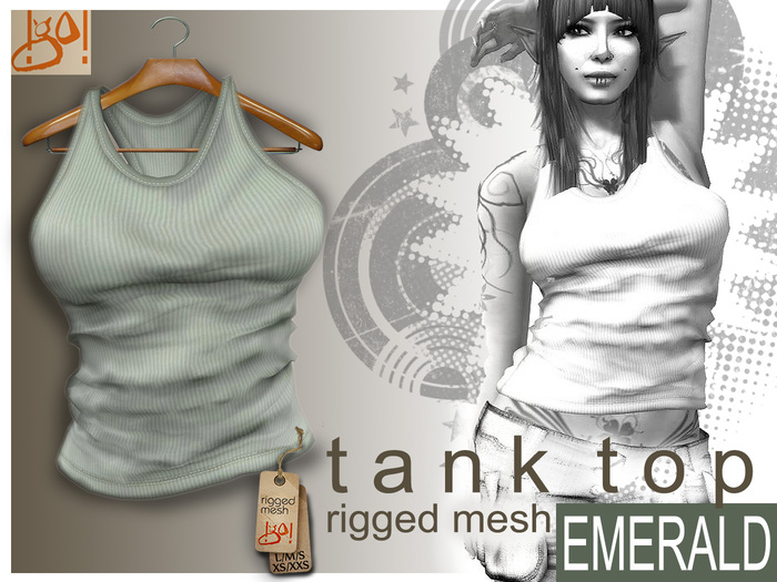 !gO! Tank Top - Emerald - (wear)