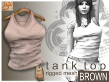 !gO! Tank Top - Brown - (wear)