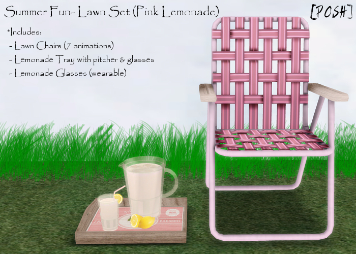[POSH] Summer Fun - Lawn Set (Pink)