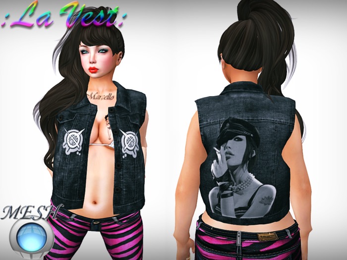 MESH La Vest Jacket Feme Punk1