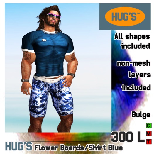 HUG'S Boards/ Shirt Blue