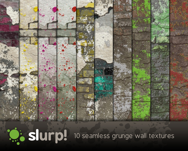 Slurp! - 10 Grunge Walls