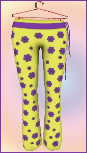 WHP- Flower Power mesh pants yellow