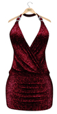 !Rebel Hope - Layla Mesh Dress Sequins Red