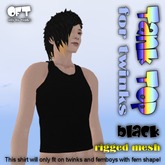 Tank Top for twinks "black"