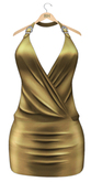 !Rebel Hope - Layla Mesh Dress Satin Gold