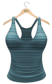 !Rebel Hope - Razor Back Tank Stripe Blue