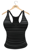 !Rebel Hope - Razor Back Tank Stripe Black