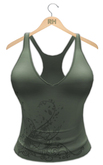 !Rebel Hope - Razor Back Tank Design Green