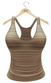 !Rebel Hope - Razor Back Tank Stripe Tan