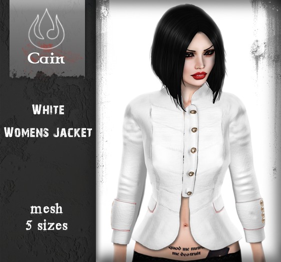 Cain - White - Womens Jacket