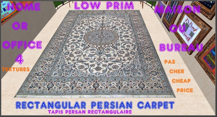 4 rectangular Persian carpets 4 tapis persans rectangulaires 14